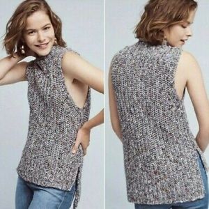 Mock Neck Sleeveless Sweater